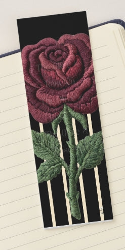 Bookmark: Embroidered Rose