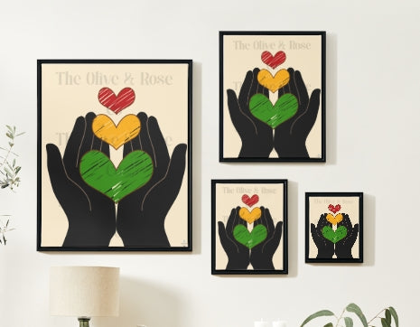 Artwork: Celebrating Juneteenth Everyday: Hands Holding Hearts