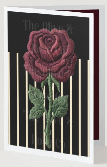 Embroidered Rose