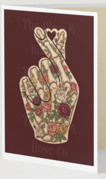 Floral Finger Heart