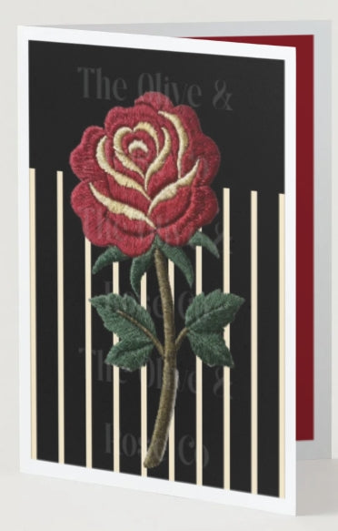 Embroidered Rose