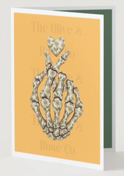 Floral Finger Heart
