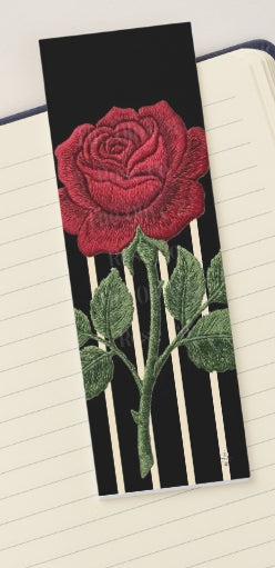 Bookmark: Embroidered Rose