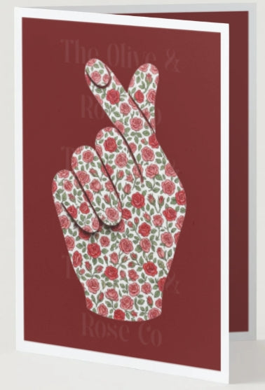 Floral Finger Heart