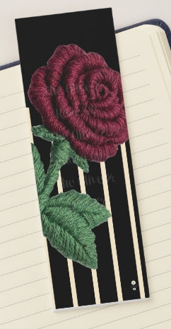 Bookmark: Embroidered Rose