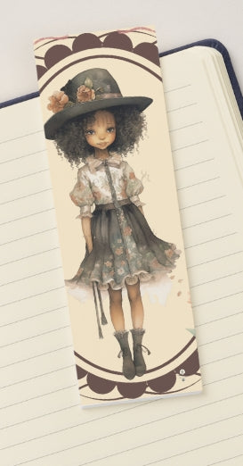 Bookmark: Flower Girl