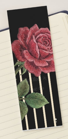 Bookmark: Embroidered Rose