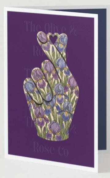 Floral Finger Heart
