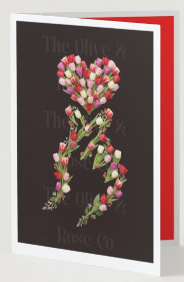 Floral Finger Heart