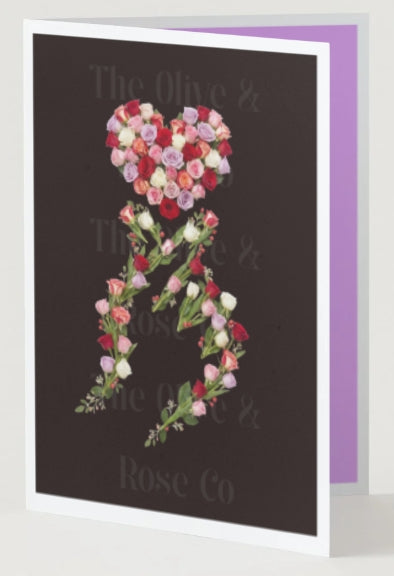 Floral Finger Heart