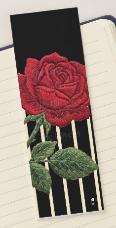 Bookmark: Embroidered Rose
