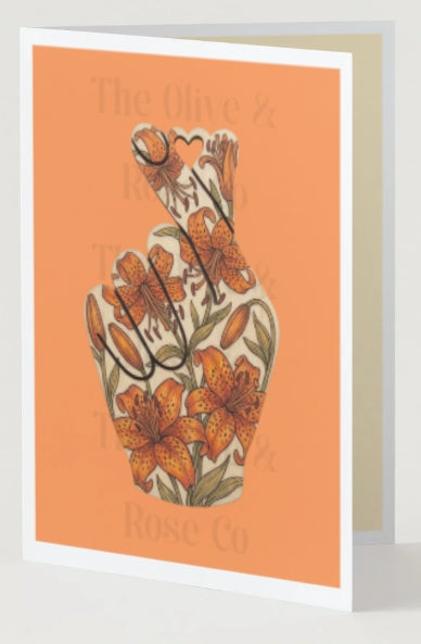 Floral Finger Heart
