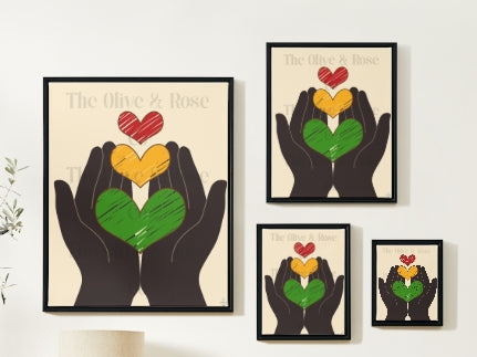 Artwork: Celebrating Juneteenth Everyday: Hands Holding Hearts