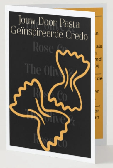 Fill in the Blank: Credo: Pasta