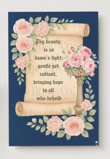 Affirmations: Medieval: Thy Beauty