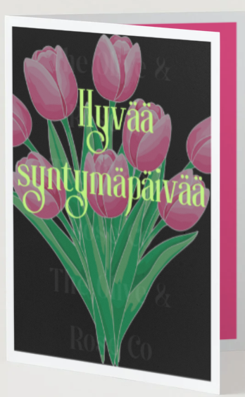Tulips Happy Birthday