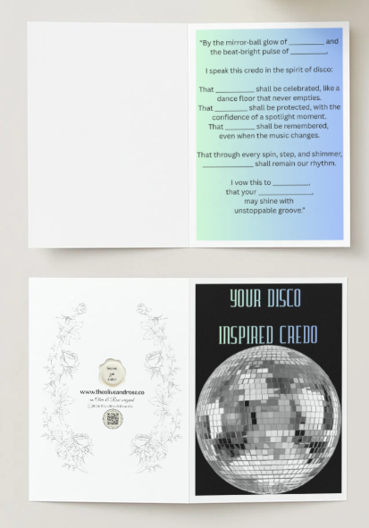 Fill in the Blank: Credo: Disco