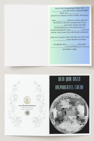 Fill in the Blank: Credo: Disco
