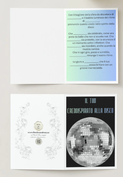 Fill in the Blank: Credo: Disco