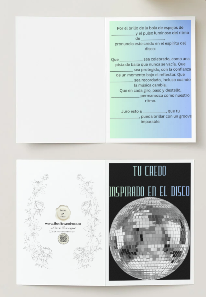Fill in the Blank: Credo: Disco