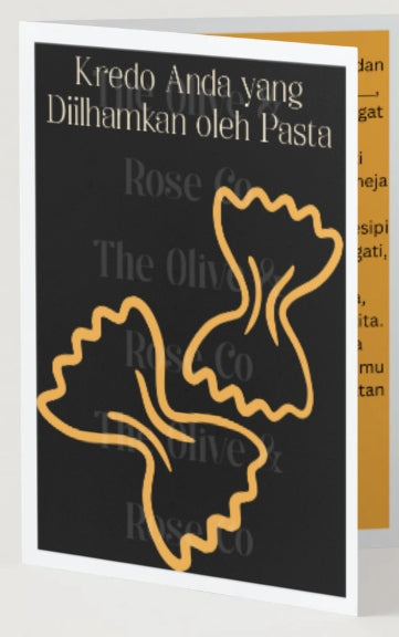 Fill in the Blank: Credo: Pasta