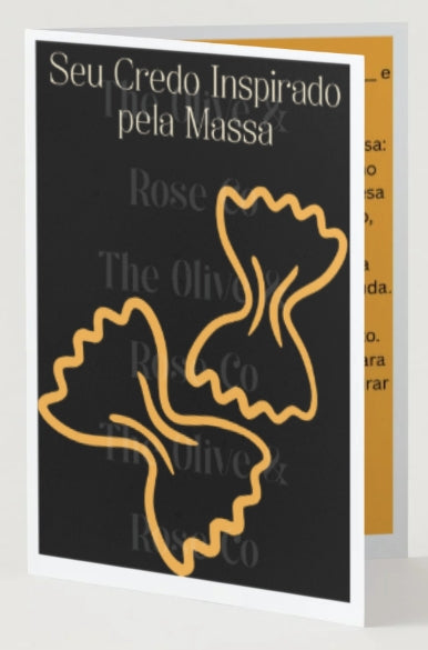Fill in the Blank: Credo: Pasta