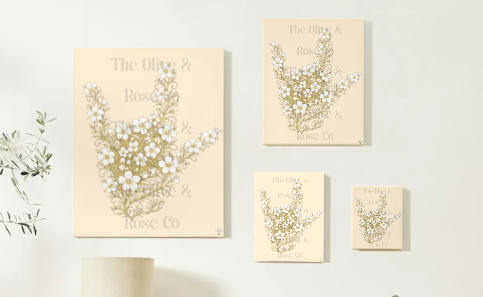 Artwork: ASL Floral I Love You Symbol