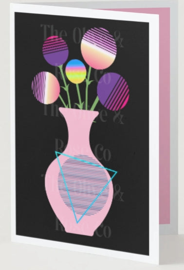 1980 Floral Vase