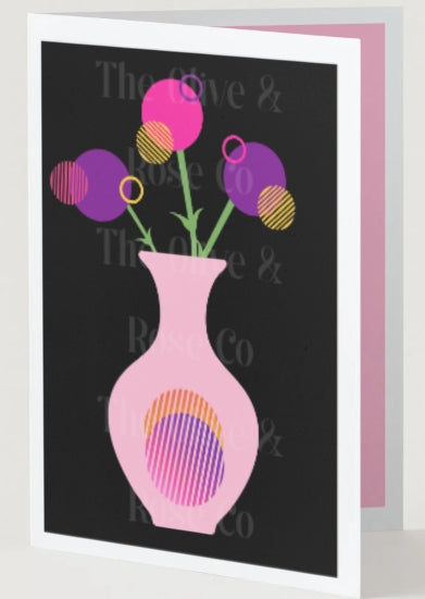 1980 Floral Vase