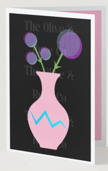 1980 Floral Vase