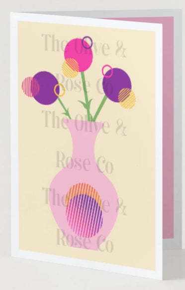 1980 Floral Vase