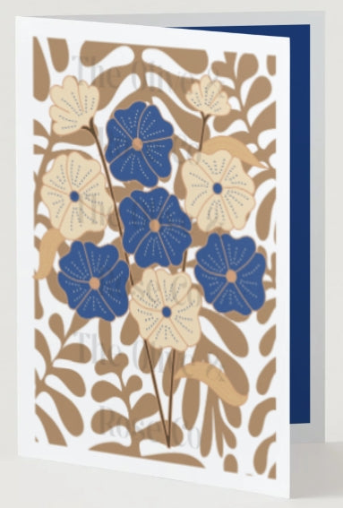 Brown Floral Pattern