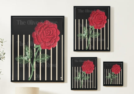 Artwork: Embroidered Rose