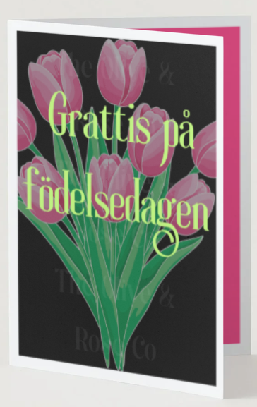 Tulips Happy Birthday