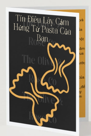 Fill in the Blank: Credo: Pasta
