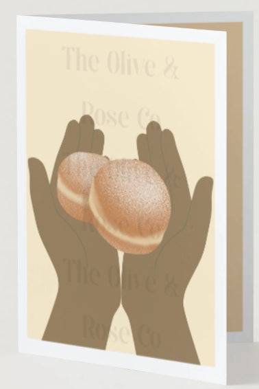 Hands Holding: Bomboloni Donuts