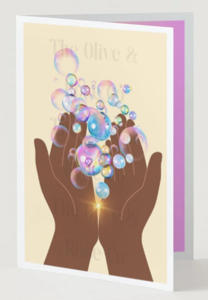 Hands Holding: Bubbles