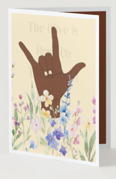 ASL: I Love You Floral