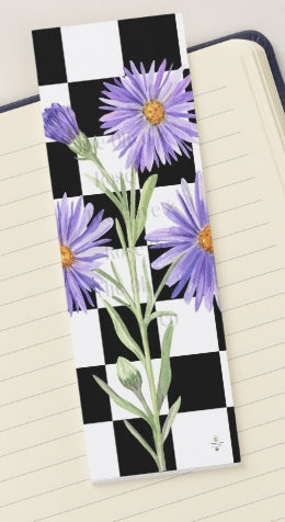 Bookmark: Floral Check