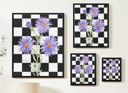 Artwork: Floral Check