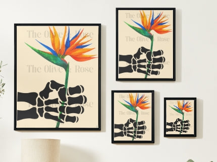 Artwork: Skeleton Hand: A Flower for You