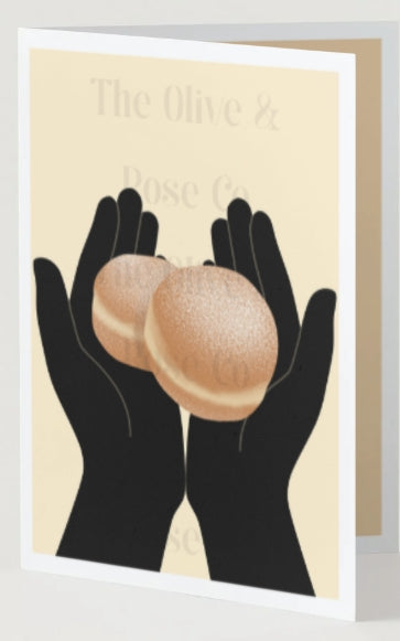 Hands Holding: Bomboloni Donuts