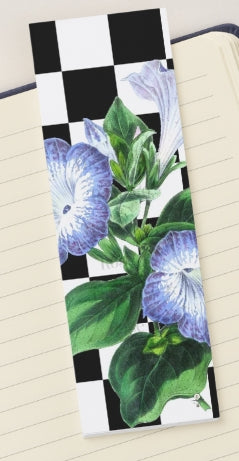 Bookmark: Floral Check