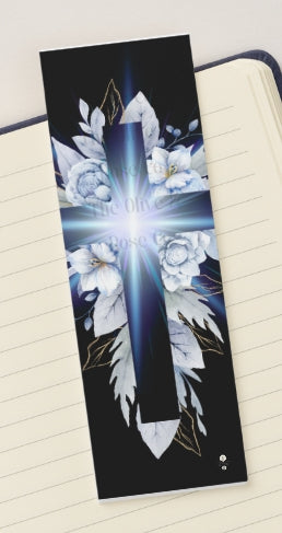 Bookmark: Floral Cross