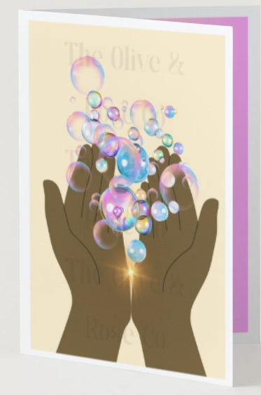 Hands Holding: Bubbles