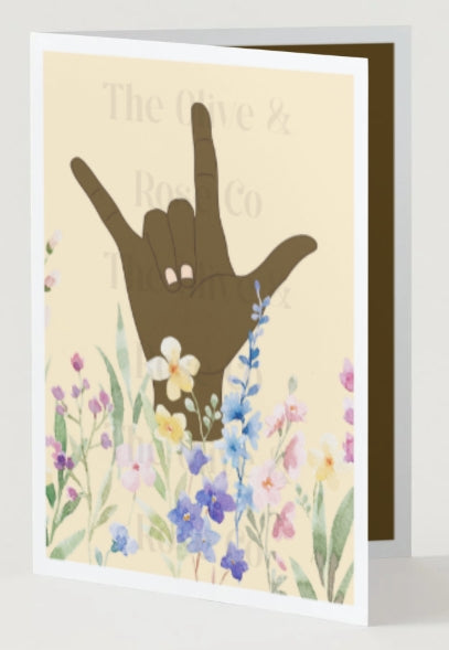 ASL: I Love You Floral