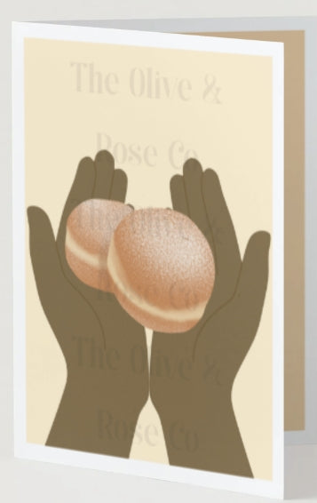 Hands Holding: Bomboloni Donuts