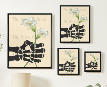 Artwork: Skeleton Hand: A Flower for You