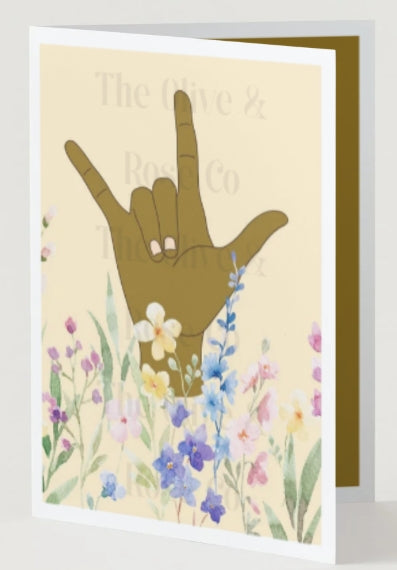ASL: I Love You Floral