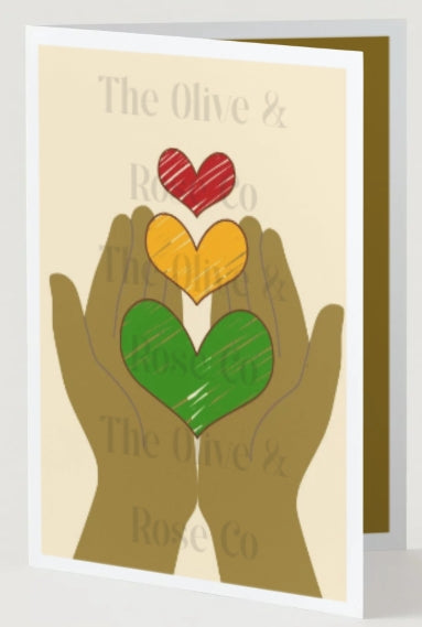 Celebrating Juneteenth Everyday: Hands Holding Hearts